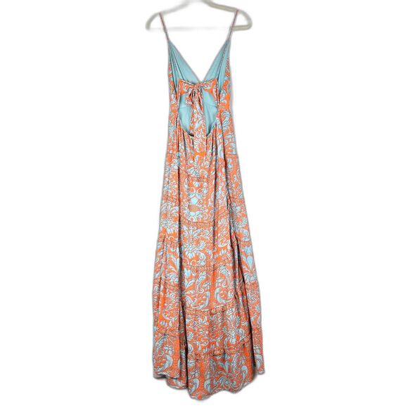 Alice Olivia Karolina Halter Maxi Dress Size 4 Forever Yours Sienna Boho - Picture 4 of 13